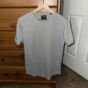 Cuts Clothing Curve Hem Gray Short Sleeve T-shirt, Men’s Size Small